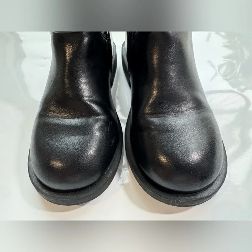 ZARA Kids Black Riding Boots with Buckle Detail | Size EU 32 (US 1 Youth)